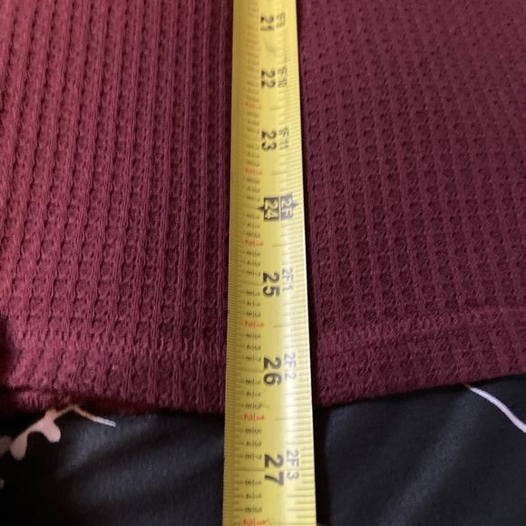 Lucky Brand, maroon long sleeve shirt. - Picture 10 of 11